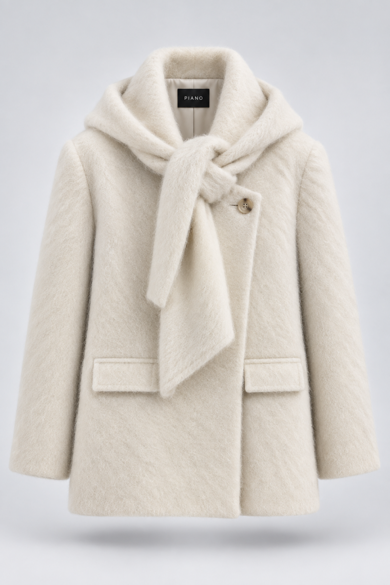 PŁASZCZ WOOL SCARF LUXE