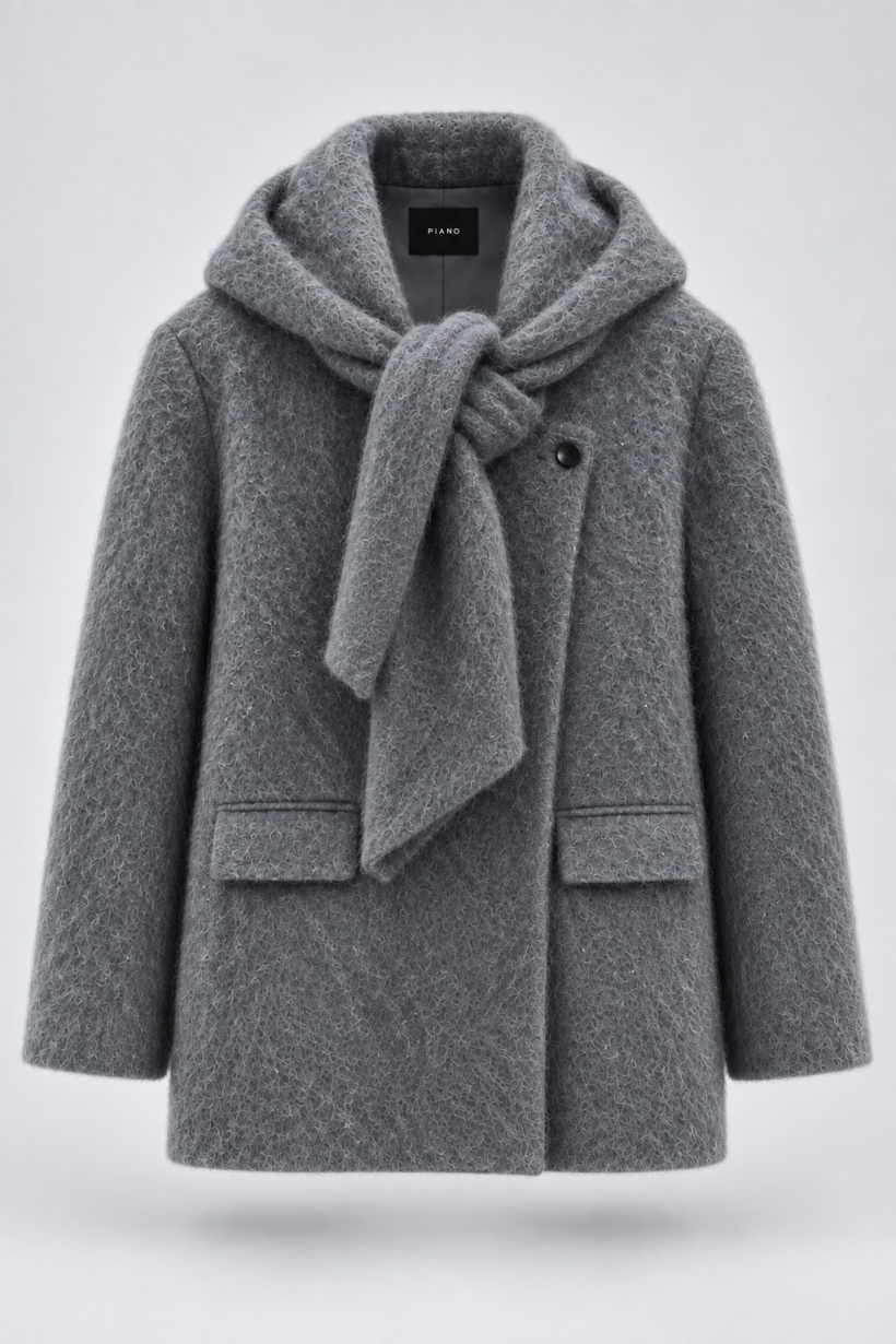 PŁASZCZ WOOL SCARF LUXE