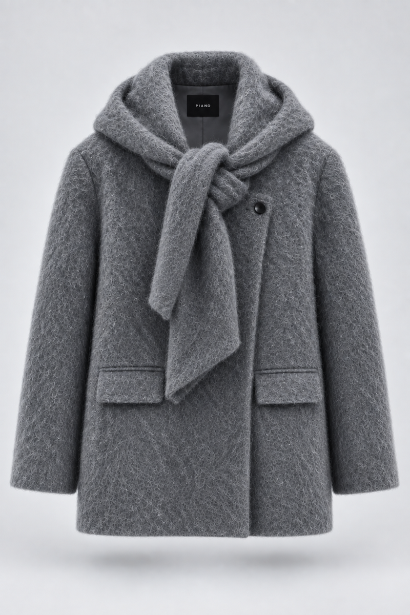 PŁASZCZ WOOL SCARF LUXE