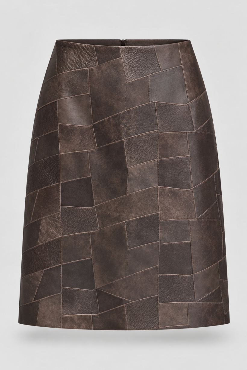 SPÓDNICA LEATHER MOSAIC