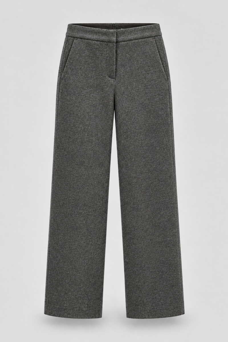 SPODNIE WOOL SIGNATURE GREY