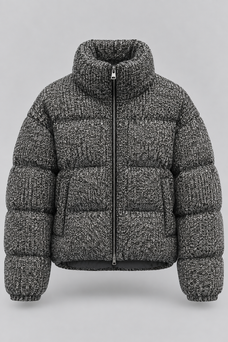 KURTKA MELANGE PUFFER